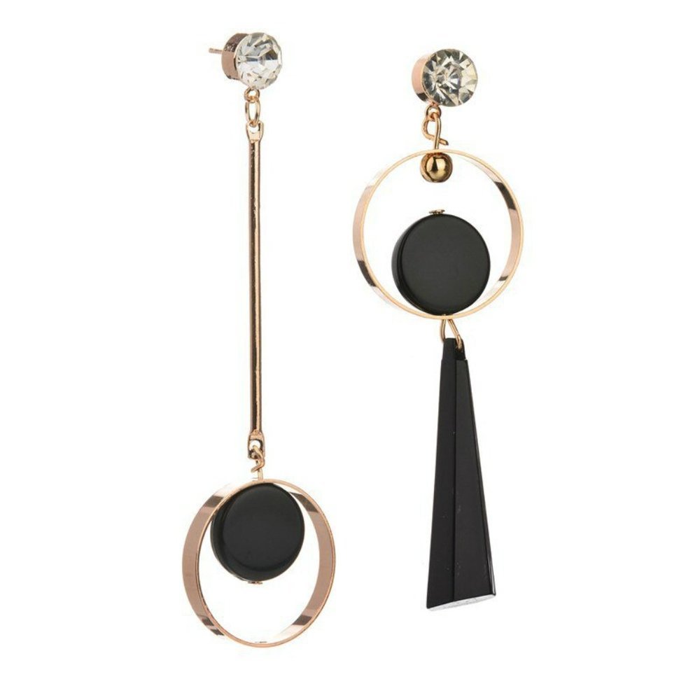 Earrings Women Circle Long Stud Bohemian Hoop Drop Cute Trendy Jewelry - Picture 1 of 6